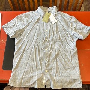Goodfellow & Co. Blue Short Sleeve Button Up Shirt. Size Medium. NEW WITH TAGS!